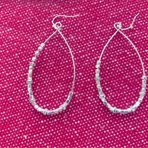 Silver earrings
